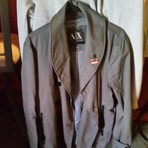 Spring Trenchcoat Armani Exchange Double Breasted